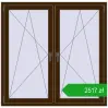 Ustalenie cen Okna skrzydłowe 1380x1355 mm REHAU ENERGY-SAVING SYNEGO MD DARK_OAK dwustronny. Cena: 2517,13 zł
