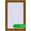 Ustalenie cen Okna skrzydłowe 1000x1500 mm REHAU OPTIMUM EURO-DESIGN 70 GOLDEN OAK dwustronny. Cena: 302,66 €