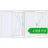 Pricing Tilt-and-Turn 2400x1400 mm REHAU ENERGY-SAVING SYNEGO MD RAL 9016 Traffic white two-sided. Price: 2 518.4 PLN