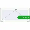 Pricing Tilt-and-Turn 1500x700 mm REHAU OPTIMUM EURO-DESIGN 70 RAL 9016 Traffic white two-sided. Price: 1 051.52 PLN