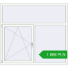 Pricing Tilt-and-Turn 1767x1615 mm REHAU OPTIMUM EURO-DESIGN 70 RAL 9016 Traffic white two-sided. Price: 1 885.69 PLN