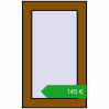 Ustalenie cen Okna skrzydłowe 350x580 mm KORSA OPTIMUM REHAU EURO 70. Cena: 145,08 €