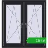 Pricing Tilt-and-Turn 1035x1100 mm REHAU ENERGY-SAVING SYNEGO MD BLACK_ULTI-MATT two-sided. Price: 2261,39 zł