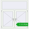 Ustalenie cen Okna skrzydłowe 1200x1250 mm REHAU OPTIMUM EURO-DESIGN 70 RAL 9016 Traffic white dwustronny. Cena: 1 110.56 PLN