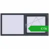 Ustalenie cen Okna skrzydłowe 1500x700 mm EPSILON OPTIMA ANTHRACITE_GREY_STRUKTURAL dwustronny. Cena: 136,44 €