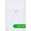 Pricing Tilt-and-Turn 1000x1500 mm REHAU OPTIMUM EURO-DESIGN 70 RAL 9016 Traffic white two-sided. Price: 259.64 EUR