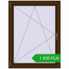 Pricing Tilt-and-Turn 1000x1300 mm REHAU OPTIMUM EURO-DESIGN 70 DARK_OAK two-sided. Price: 1 838.6 PLN