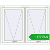 Pricing Tilt-and-Turn 1350x1055 mm REHAU OPTIMUM EURO-DESIGN 70 RAL 9016 Traffic white two-sided. Price: 1 676.88 PLN