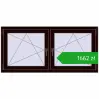 Ustalenie cen Okna skrzydłowe 1500x710 mm REHAU ENERGY-SAVING SYNEGO MD CHOCOLATE_BROWN dwustronny. Cena: 1662,16 zł