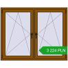 Pricing Tilt-and-Turn 1450x1150 mm REHAU ENERGY-SAVING SYNEGO MD GOLDEN OAK two-sided. Price: 3 223.94 PLN