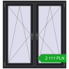 Pricing Tilt-and-Turn 1215x1295 mm REHAU ENERGY-SAVING SYNEGO MD BLACK_ULTI-MATT two-sided. Price: 2111,39 zł