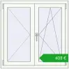 Pricing Tilt-and-Turn 1000x1000 mm REHAU ENERGY-SAVING SYNEGO MD RAL 9016 Traffic white two-sided. Price: 408,08 €