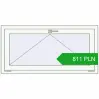 Pricing Tilt-and-Turn 1170x580 mm REHAU OPTIMUM EURO-DESIGN 70 RAL 9016 Traffic white two-sided. Price: 810.54 PLN
