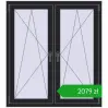 Ustalenie cen Okna skrzydłowe 1170x1295 mm REHAU ENERGY-SAVING SYNEGO MD BLACK_ULTI-MATT dwustronny. Cena: 2079,17 zł
