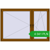 Pricing Tilt-and-Turn 1950x1300 mm REHAU ENERGY-SAVING SYNEGO MD GOLDEN OAK two-sided. Price: 4 041.23 PLN