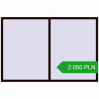 Pricing Tilt-and-Turn 2250x1500 mm REHAU OPTIMUM EURO-DESIGN 70 CHOCOLATE_BROWN two-sided. Price: 2 049.67 PLN
