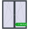Ustalenie cen Okna skrzydłowe 2000x2300 mm REHAU ENERGY-SAVING SYNEGO MD ANTHRACITE_GREY_STRUKTURAL dwustronny. Cena: 7 165.8 PLN