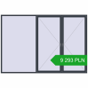 Pricing Tilt-and-Turn 3400x2300 mm REHAU OPTIMUM EURO-DESIGN 70 ANTHRACITE_GREY_STRUKTURAL two-sided. Price: 9 292.63 PLN