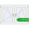 Pricing Tilt-and-Turn 1185x800 mm REHAU ENERGY-SAVING SYNEGO MD RAL 9016 Traffic white two-sided. Price: 1177,78 zł