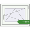 Pricing Tilt-and-Turn 650x500 mm KORSA OPTIMUM REHAU EURO 70. Price: 77 EUR