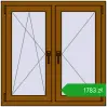 Ustalenie cen Okna rozwierne 1000x1000 mm REHAU OPTIMUM EURO-DESIGN 70 GOLDEN OAK dwustronny. Cena: 1783,11 zł
