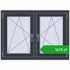 Pricing Tilt-and-Turn 1065x770 mm REHAU ENERGY-SAVING SYNEGO MD ANTHRACITE_GREY_STRUKTURAL two-sided. Price: 1617,83 zł