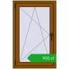Pricing Tilt-and-Turn 700x1100 mm CLASICTHERM 70 GOLDEN OAK two-sided. Price: 904,99 zł