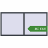 Pricing Tilt-and-Turn 2000x1000 mm KORSA OPTIMUM REHAU EURO 70. Price: 469.05 EUR
