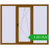 Pricing Tilt-and-Turn 1800x1500 mm REHAU OPTIMUM EURO-DESIGN 70 GOLDEN OAK two-sided. Price: 3 201 PLN