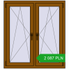 Pricing Tilt-and-Turn 1065x1175 mm REHAU ENERGY-SAVING SYNEGO MD GOLDEN OAK two-sided. Price: 2086,60 zł