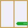 Ustalenie cen Okna skrzydłowe 2400x2400 mm ALU STANDARD 72 RAL 1006 Maize yellow dwustronny. Cena: 730,74 €