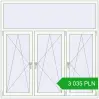 Pricing Tilt-and-Turn 1800x1800 mm REHAU OPTIMUM EURO-DESIGN 70 RAL 9016 Traffic white two-sided. Price: 3 034.7 PLN