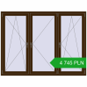 Pricing Tilt-and-Turn 2000x1500 mm REHAU OPTIMUM EURO-DESIGN 70 DARK_OAK two-sided. Price: 4 745.07 PLN
