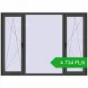 Pricing Tilt-and-Turn 2200x1600 mm REHAU ENERGY-SAVING SYNEGO MD BASALT_GREY two-sided. Price: 4 733.85 PLN