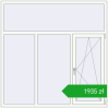 Pricing Tilt-and-Turn 1800x1800 mm REHAU OPTIMUM EURO-DESIGN 70 RAL 9016 Traffic white two-sided. Price: 1935,15 zł