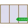 Pricing Tilt-and-Turn 3500x2400 mm REHAU OPTIMUM EURO-DESIGN 70 GOLDEN OAK two-sided. Price: 6 310.39 PLN