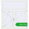 Pricing Tilt-and-Turn 1350x1500 mm REHAU OPTIMUM EURO-DESIGN 70 RAL 9016 Traffic white two-sided. Price: 1 861.94 PLN