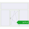 Pricing Tilt-and-Turn 2100x1800 mm REHAU ENERGY-SAVING SYNEGO MD RAL 9016 Traffic white two-sided. Price: 2679,43 zł