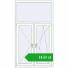 Pricing Tilt-and-Turn 1050x1850 mm REHAU OPTIMUM EURO-DESIGN 70 RAL 9016 Traffic white two-sided. Price: 1438,99 zł