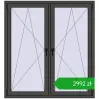 Pricing Tilt-and-Turn 1395x1505 mm REHAU ENERGY-SAVING SYNEGO MD BASALT_GREY two-sided. Price: 2991,51 zł
