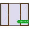 Pricing Tilt-and-Turn 3000x2400 mm REHAU OPTIMUM EURO-DESIGN 70 WALNUT two-sided. Price: 7 943.19 PLN