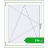 Pricing Tilt-and-Turn 850x1000 mm CLASICTHERM 70 DARK_OAK external. Price: 895,83 zł