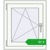 Ustalenie cen Okna skrzydłowe 570x660 mm REHAU ENERGY-SAVING SYNEGO MD RAL 9016 Traffic white dwustronny. Cena: 180,57 €