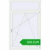 Pricing Tilt-and-Turn 1200x1900 mm REHAU BRILLANT DESIGN RAL 9016 Traffic white two-sided. Price: 608.93 EUR