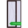 Pricing Tilt-and-Turn 1200x2300 mm REHAU ENERGY-SAVING SYNEGO MD CHOCOLATE_BROWN two-sided. Price: 3 762.75 PLN