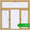 Pricing Tilt-and-Turn 1800x1800 mm ALU STANDARD 72 RAL 1002 Sand yellow two-sided. Price: 2150,61 €