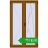 Pricing Tilt-and-Turn 1060x1750 mm REHAU OPTIMUM EURO-DESIGN 70 GOLDEN OAK two-sided. Price: 774.17 EUR