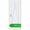 Pricing Okna skrzydłowe 550x1350 mm REHAU OPTIMUM EURO-DESIGN 70 RAL 9016 Traffic white dwustronny. Price: 598.07 PLN