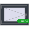 Pricing Tilt-and-Turn 720x550 mm REHAU OPTIMUM EURO-DESIGN 70 ANTHRACITE_GREY_STRUKTURAL two-sided. Price: 829.49 PLN