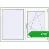 Pricing Tilt-and-Turn 1240x870 mm REHAU OPTIMUM EURO-DESIGN 70 RAL 9016 Traffic white two-sided. Price: 188,01 €